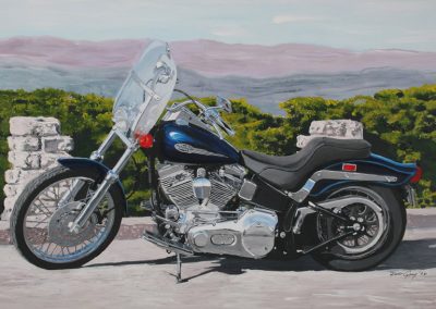 Merry's Softtail painting by Robert Gray